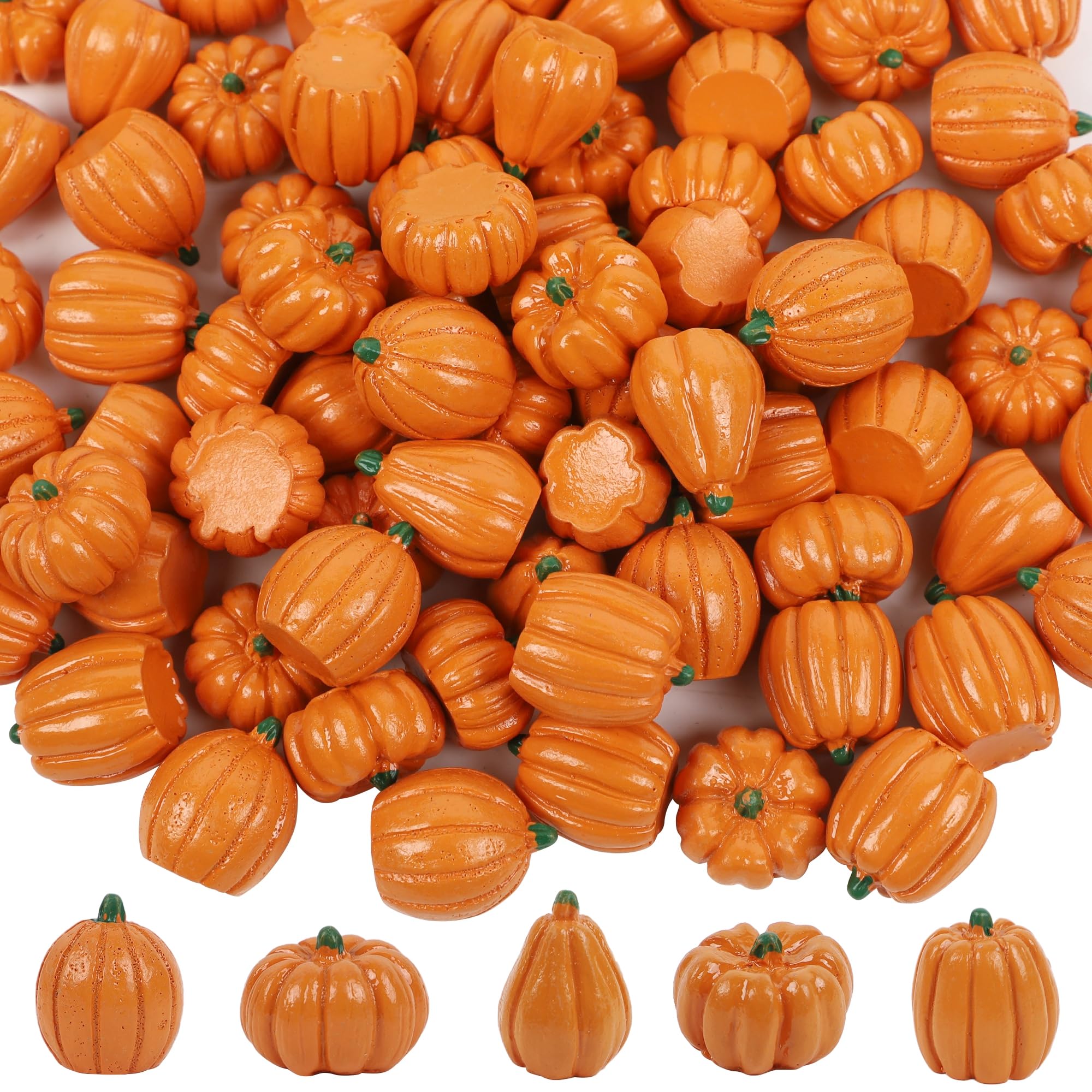 winemana 12 Pack Silver Pumpkin Fall Decor, Foam Glitter Pumpkins for Decorating Mini Artificial Craft Pumpkins for Thanksgiving Table Party Harvest Decorations
